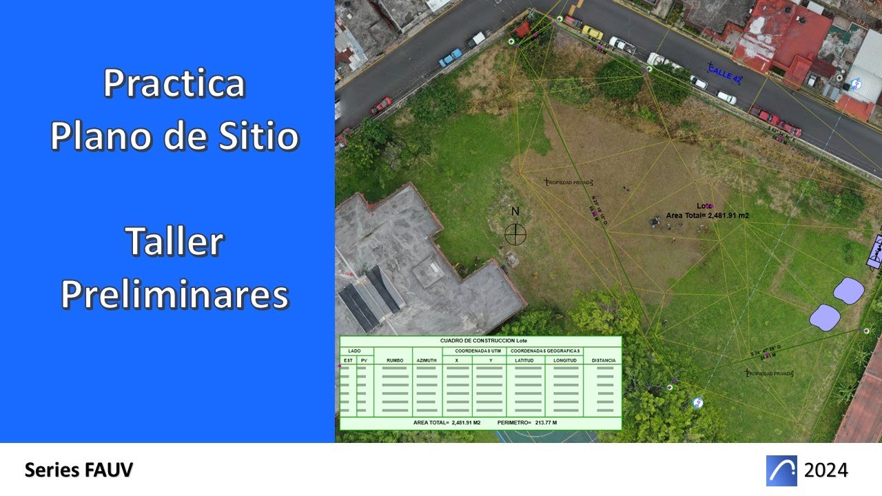#clase #fauv #arquitectura Taller Preeliminares Plano de sitio y topografico