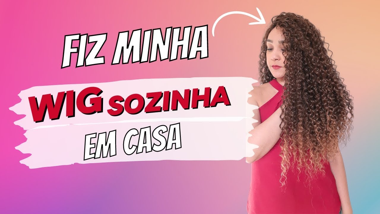 Como Fazer uma Peruca linda em Casa? Fiz minha peruca sozinha, muito fácil!