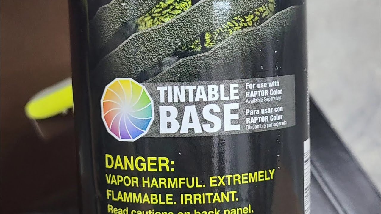 Prep for Tintable Raptor Liner.