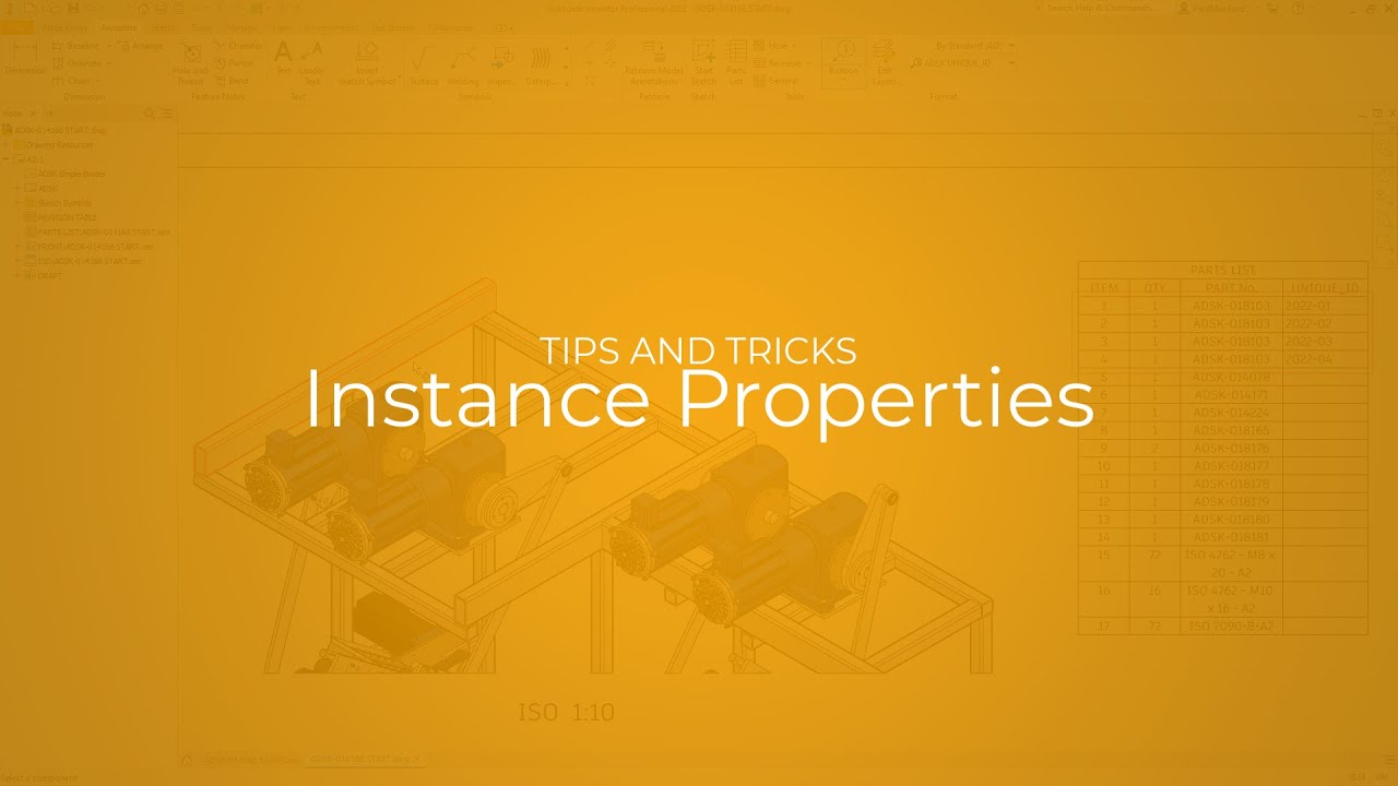Autodesk Inventor 2022: Instance Properties