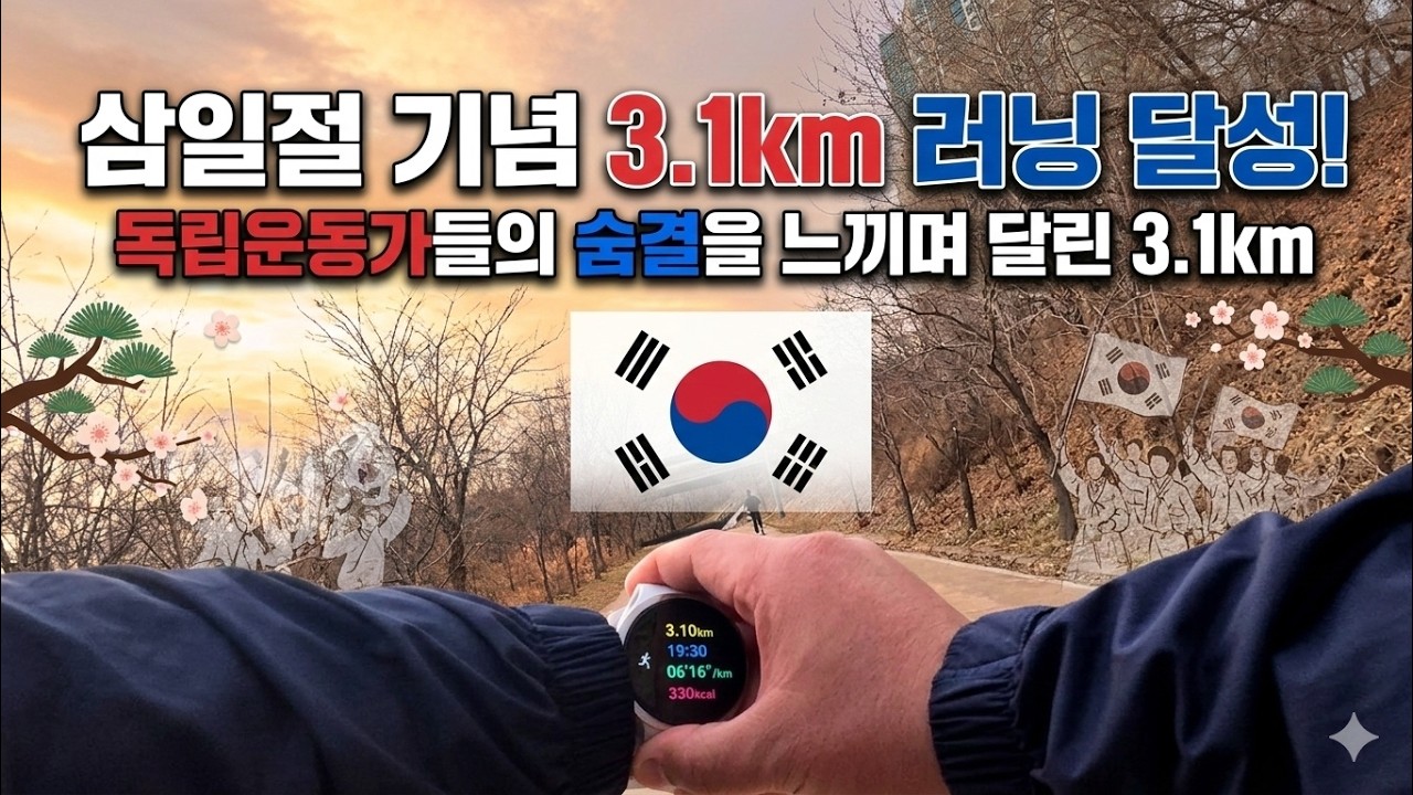 삼일절 기념 3.1km 러닝!(서울하프마라톤 D-59)