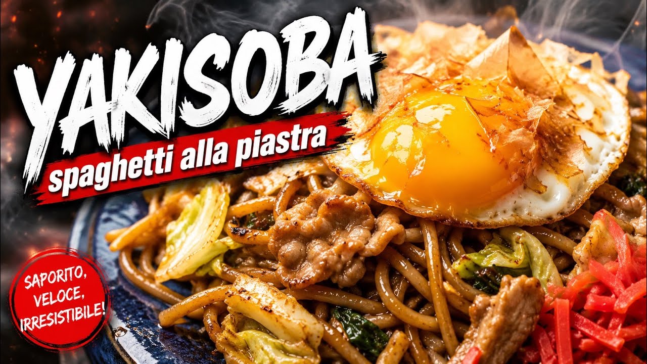 【Cucina giapponese】Yakisoba (spaghetti alla piastra) 😎 🕺🏻 COME FARE IL YAKISOBA 🇯🇵