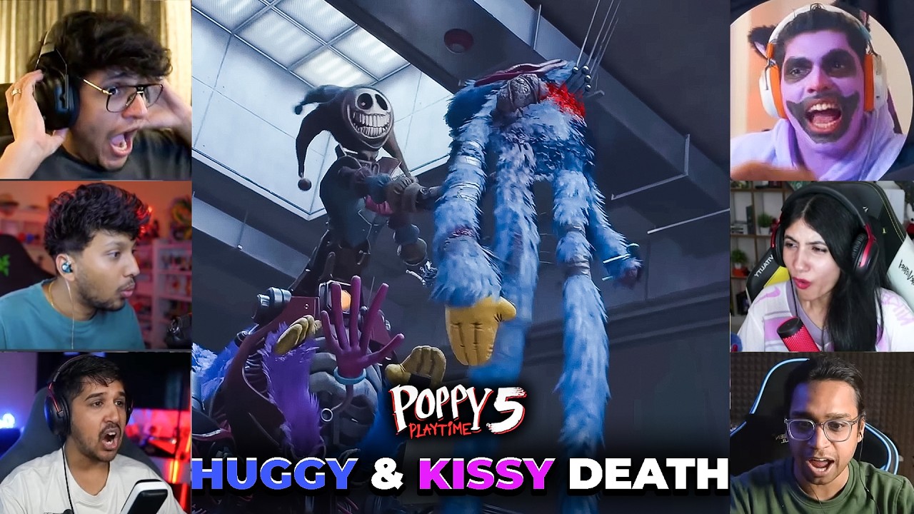 Indian Gamers React to Huggy Wuggy & Kissy Missy De*th | Poppy Playtime Chapter 5