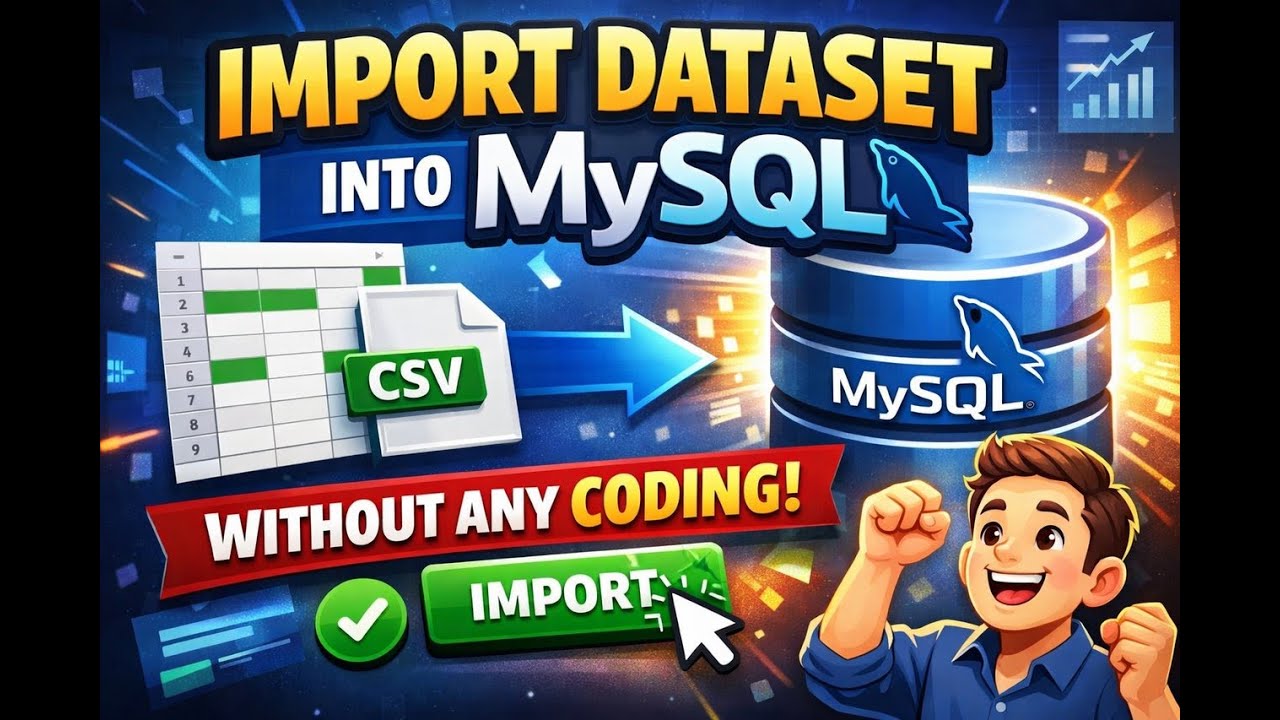 IMPORT DATASET INTO SQL ASAP  | NO CODING |