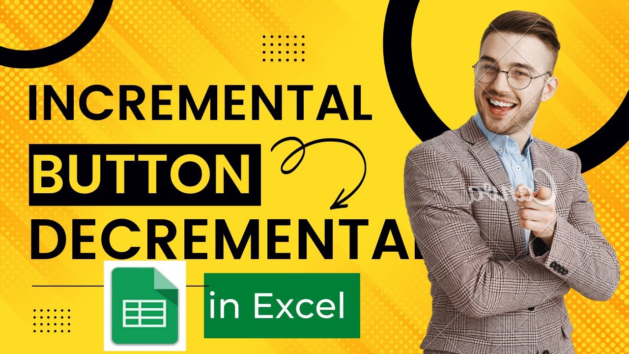 #How to insert Increment & Decrement Button in #excel