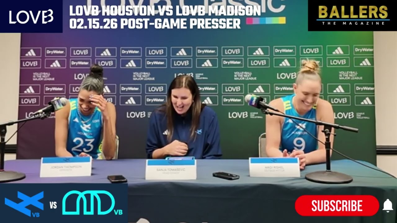 LOVB Houston: Postgame Press Conference vs LOVB Madison | League One Volleyball | 02.15.26