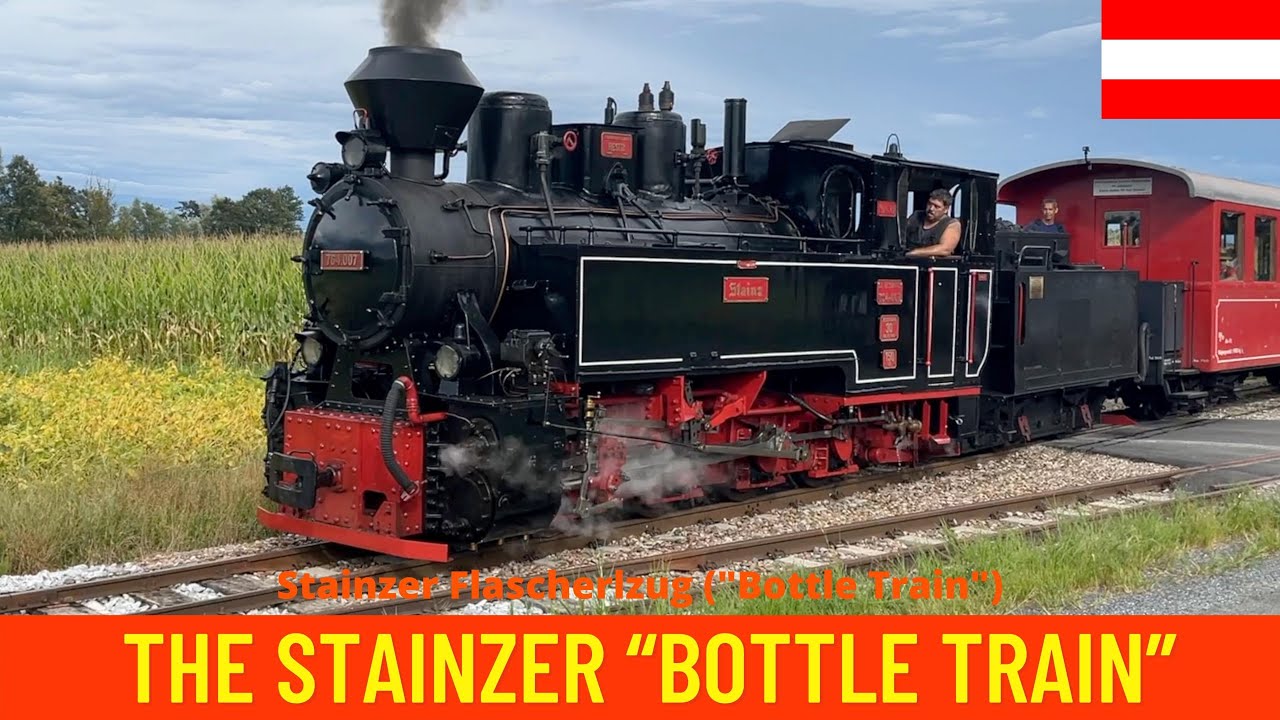 Cab ride on Steam ''BottleTrain'' on Stainz Local Railway in Austria 4K (August 2022)
