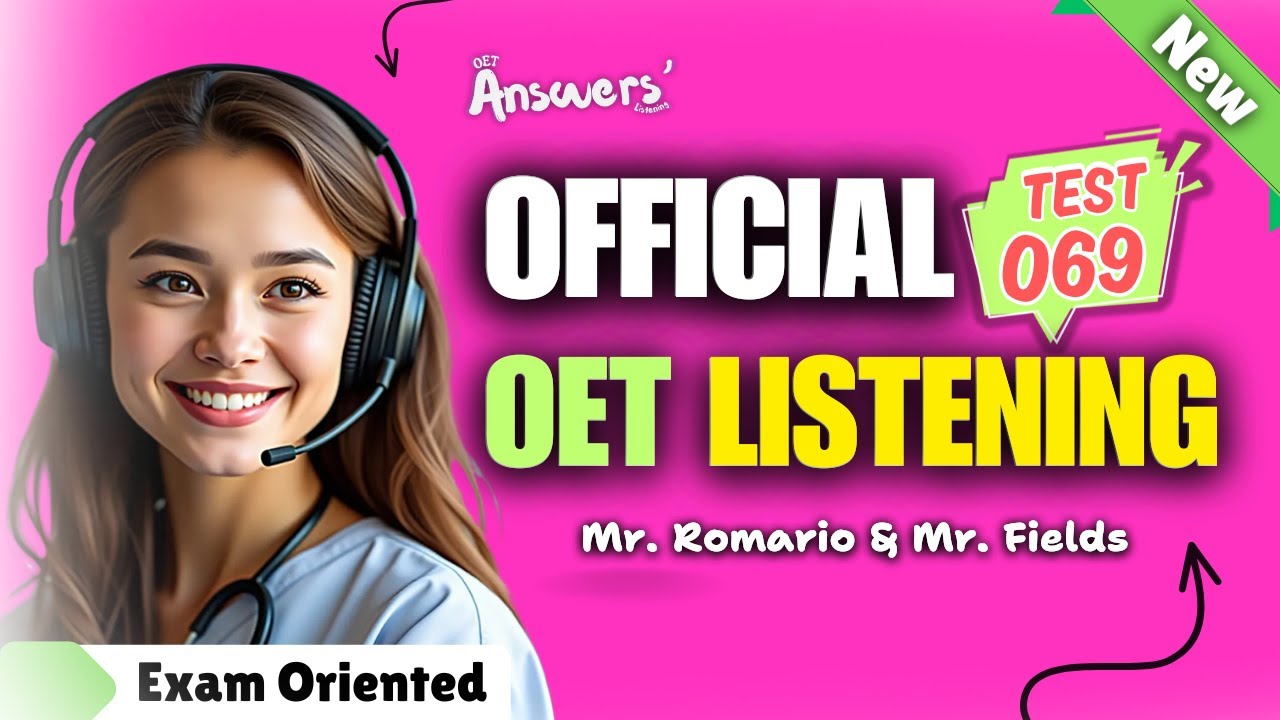 OET Listening Sample for Nurses and Doctors | 29-11-2024 #oet #oetexam #oetnursing #oetlisteningtest