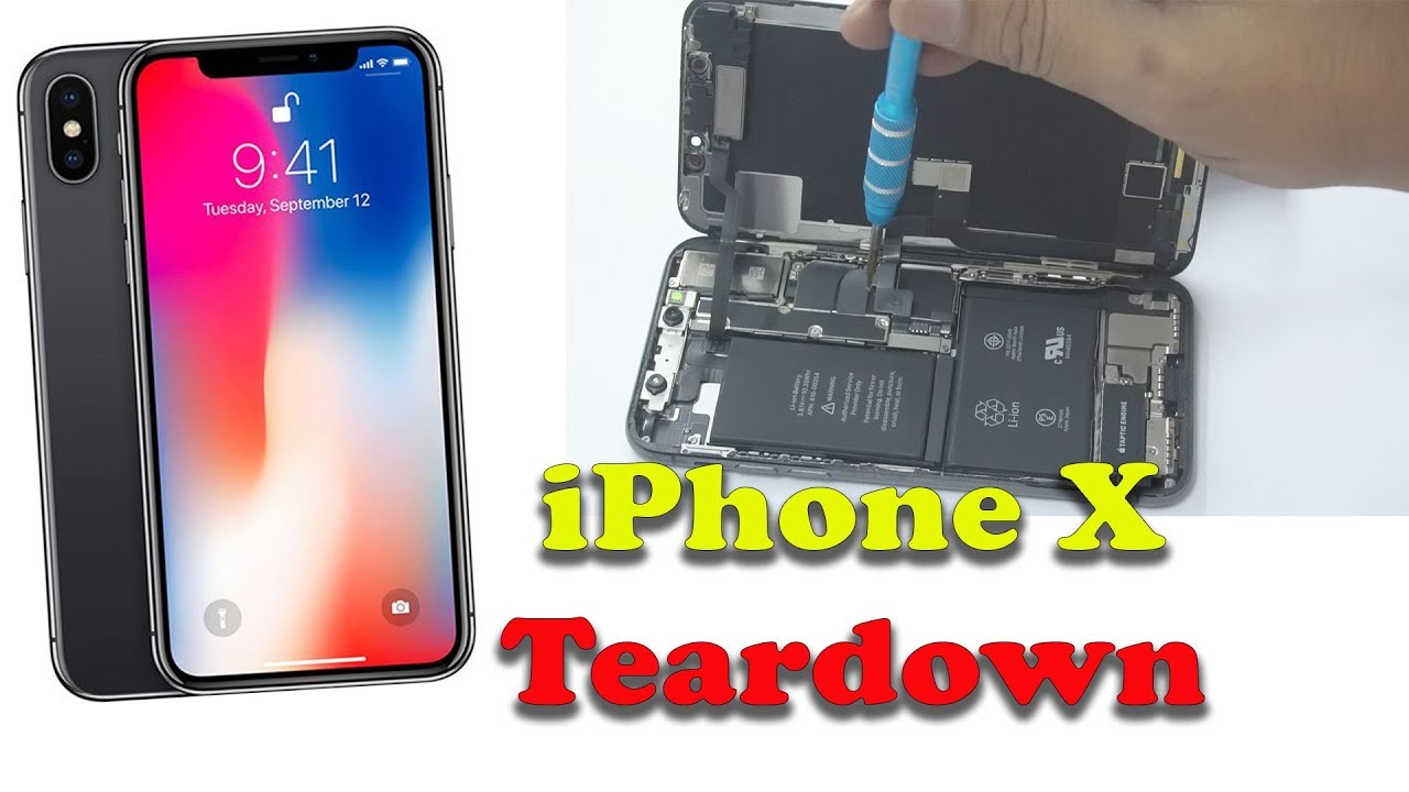 Iphone X Teardown by BCD Tech: LCD, Battery, USB, Board etc replacement