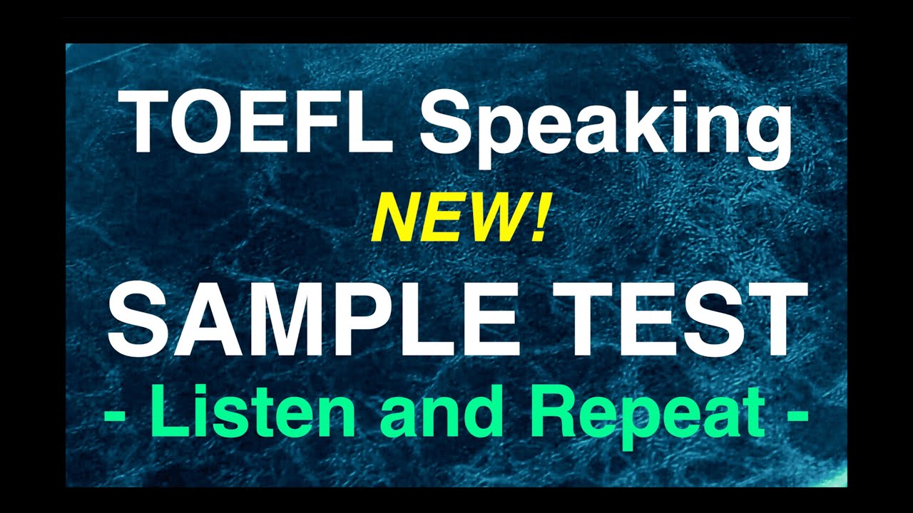 【TOEFL Listen & Repeat】Sample Tests – No.5
