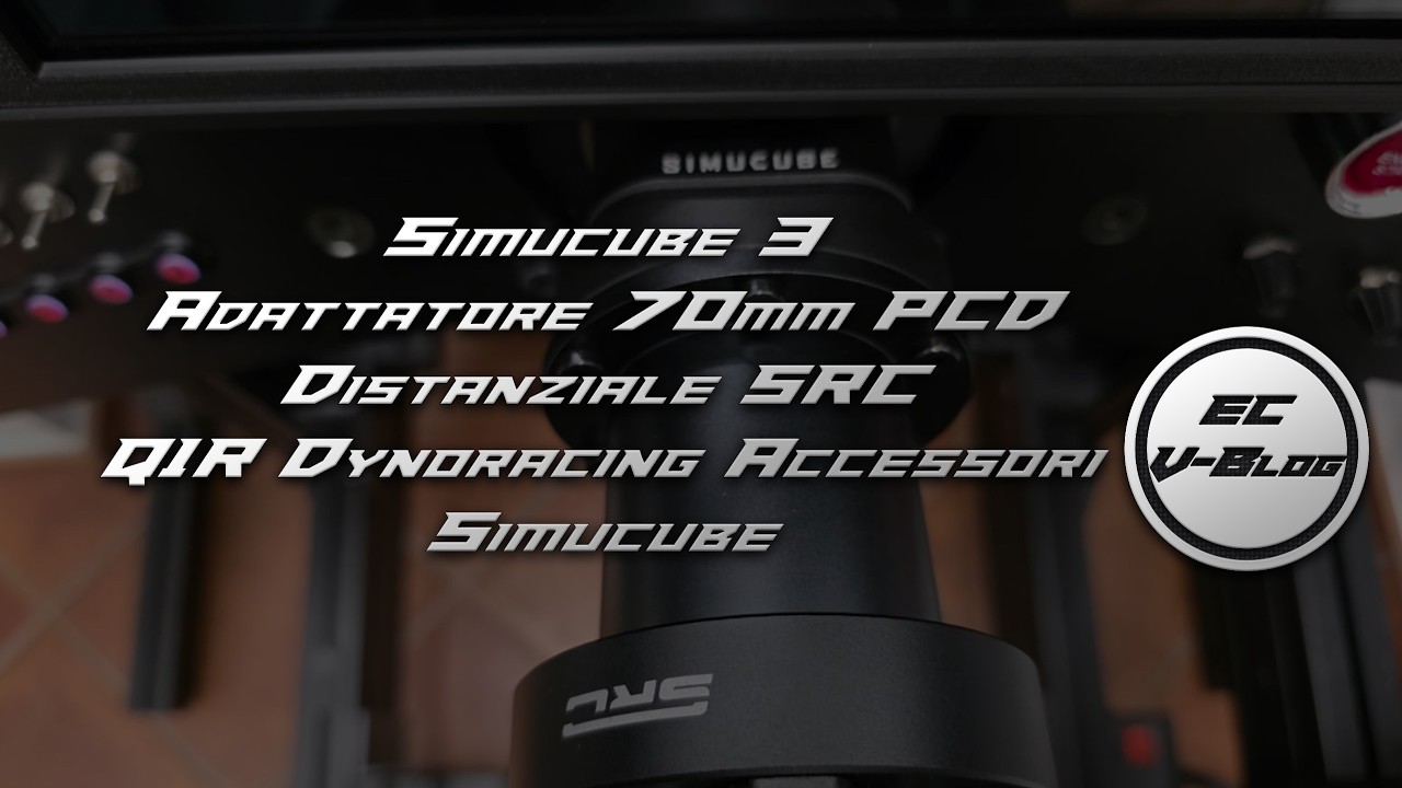 Simucube 3 - Adattatore 70mm PCD + Distanziale SRC + Q1R Dynoracing + Accessori Simucube