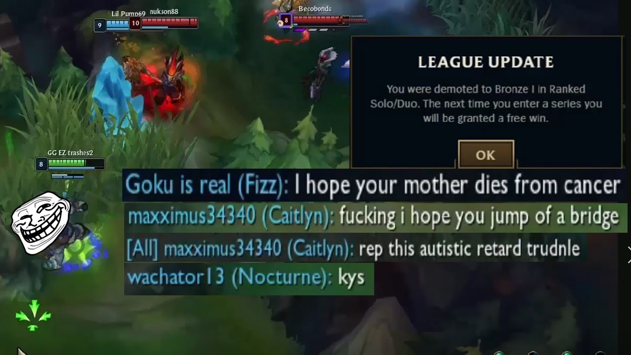 I got Finally Demoted to Bronze I