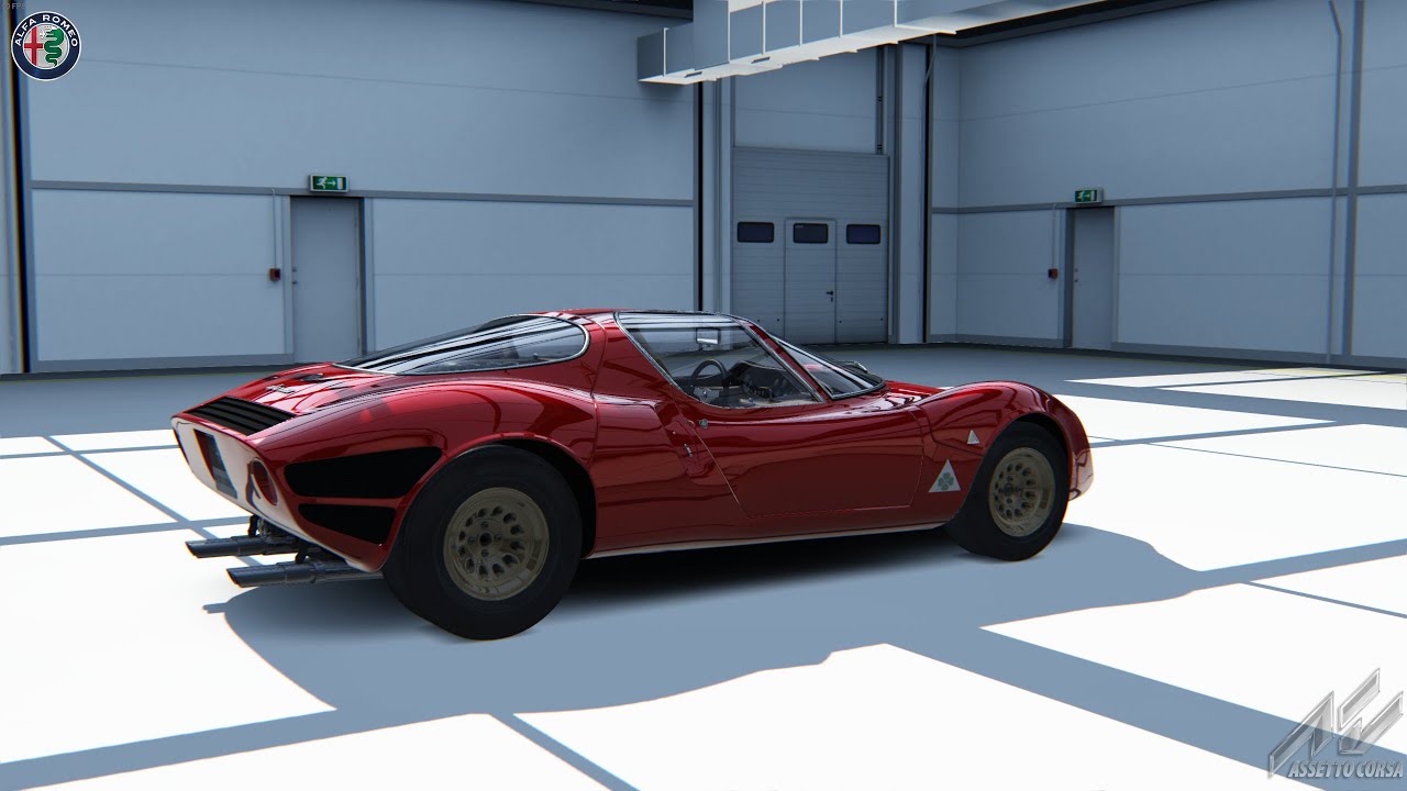 Assetto Corsa Alfa Romeo 33 Stradale 1967г на Laguna Seca - авто с которого всё началось.