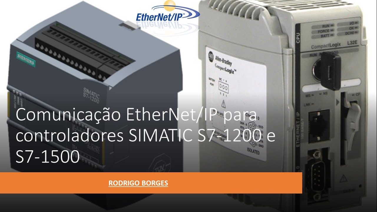 Comunicação EtherNet/IP para controladores SIMATIC S7-1200 e S7-1500