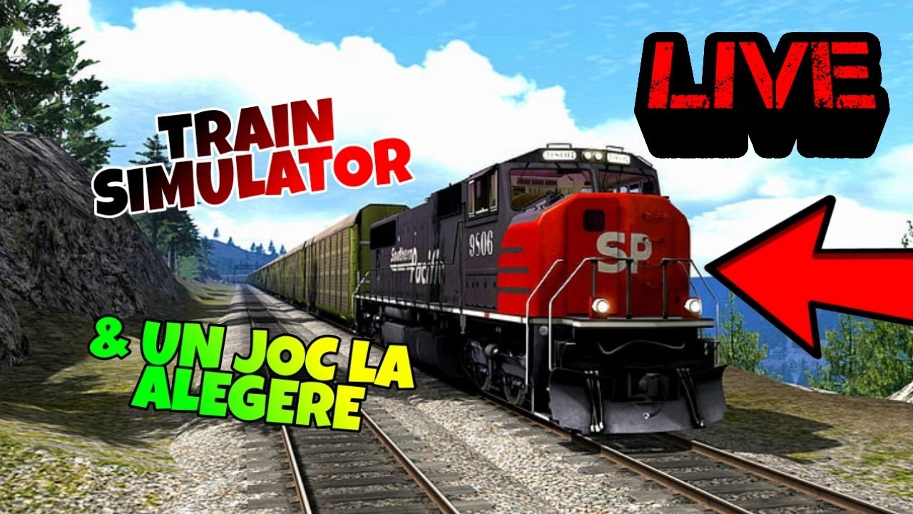 [LIVE]: Facem prima misiune pe Train Simulator sau sall? + un joc ales de voi! #roadto3ksubs