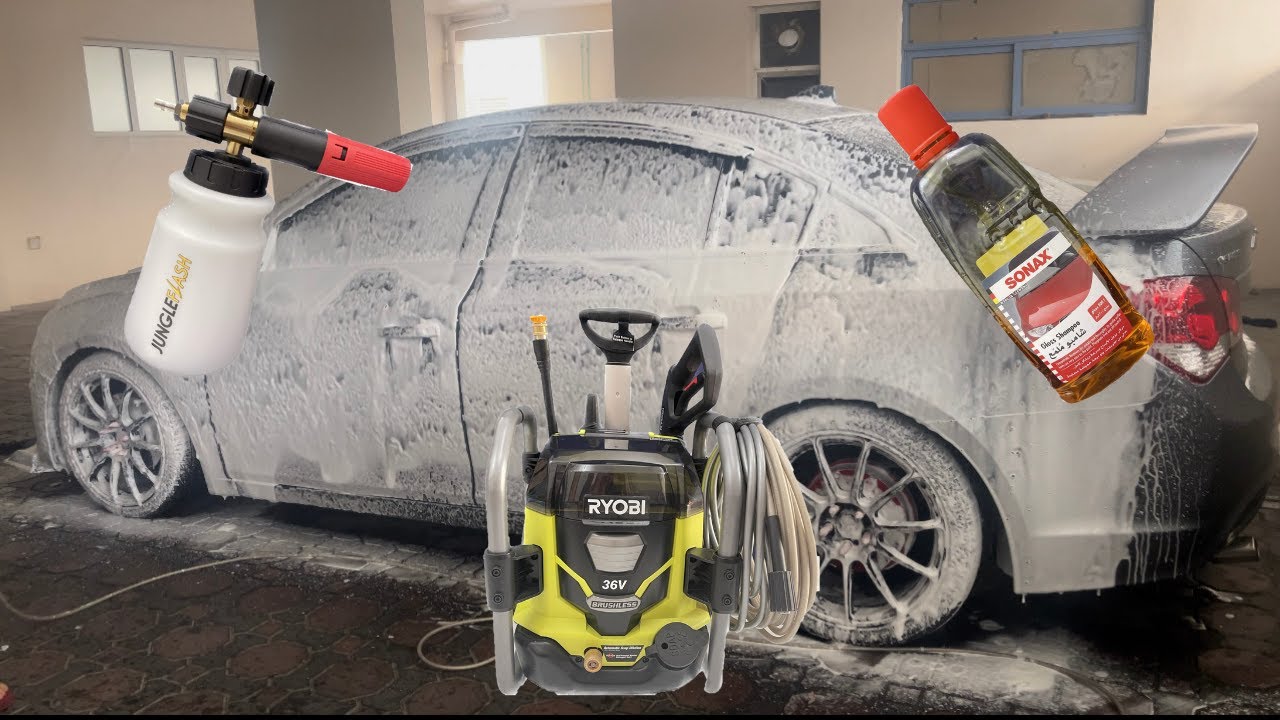 RYOBI 36Volts CORDLESS PRESSURE WASHER REVIEW!!!!  TEST IT WITH FOAM CANNON!!!!!!