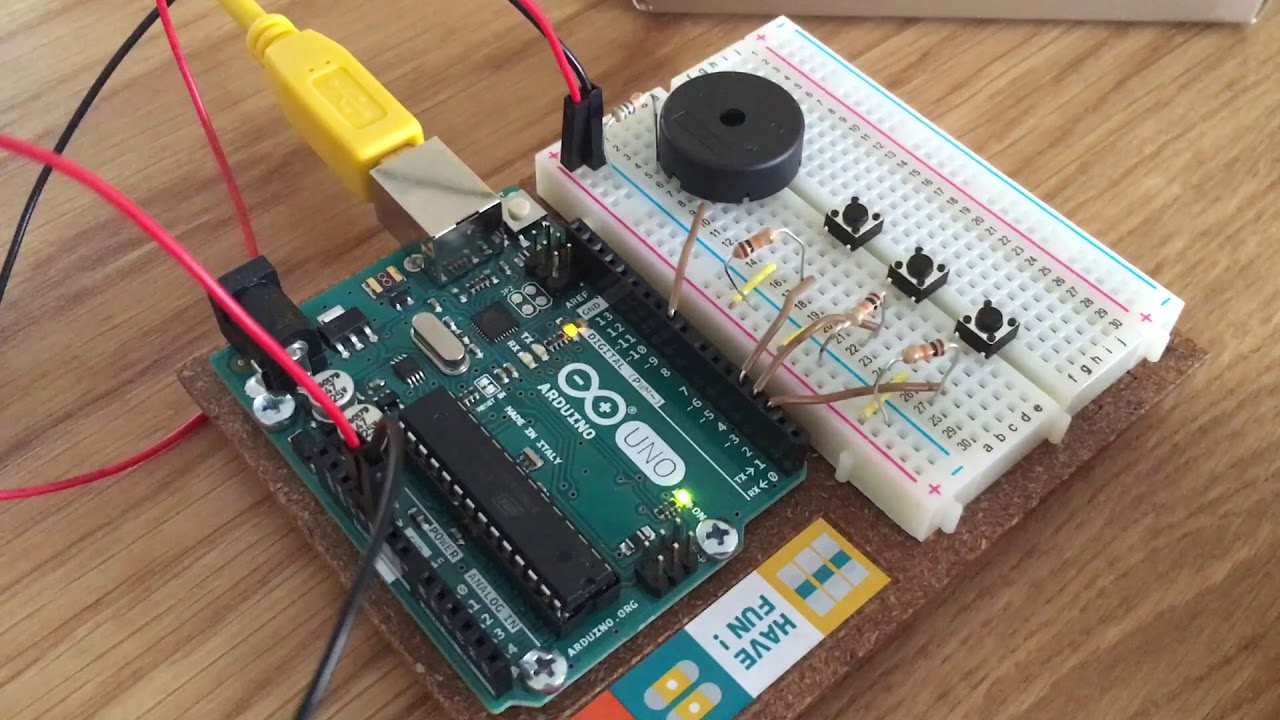 Christmas songs with an Arduino Uno and piezo buzzer