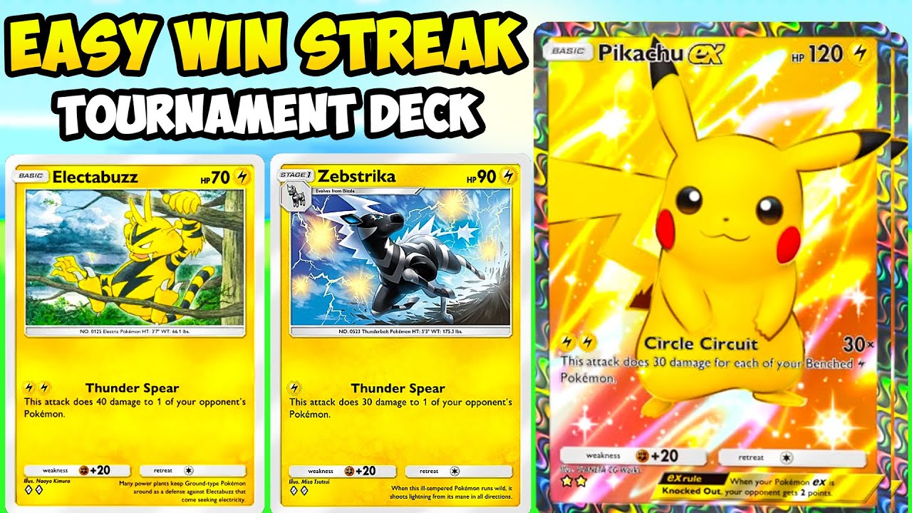 EASY WIN STREAKS WITH NEW PIKACHU EX TOURNAMENT DECK IN POKEMON POCKET!