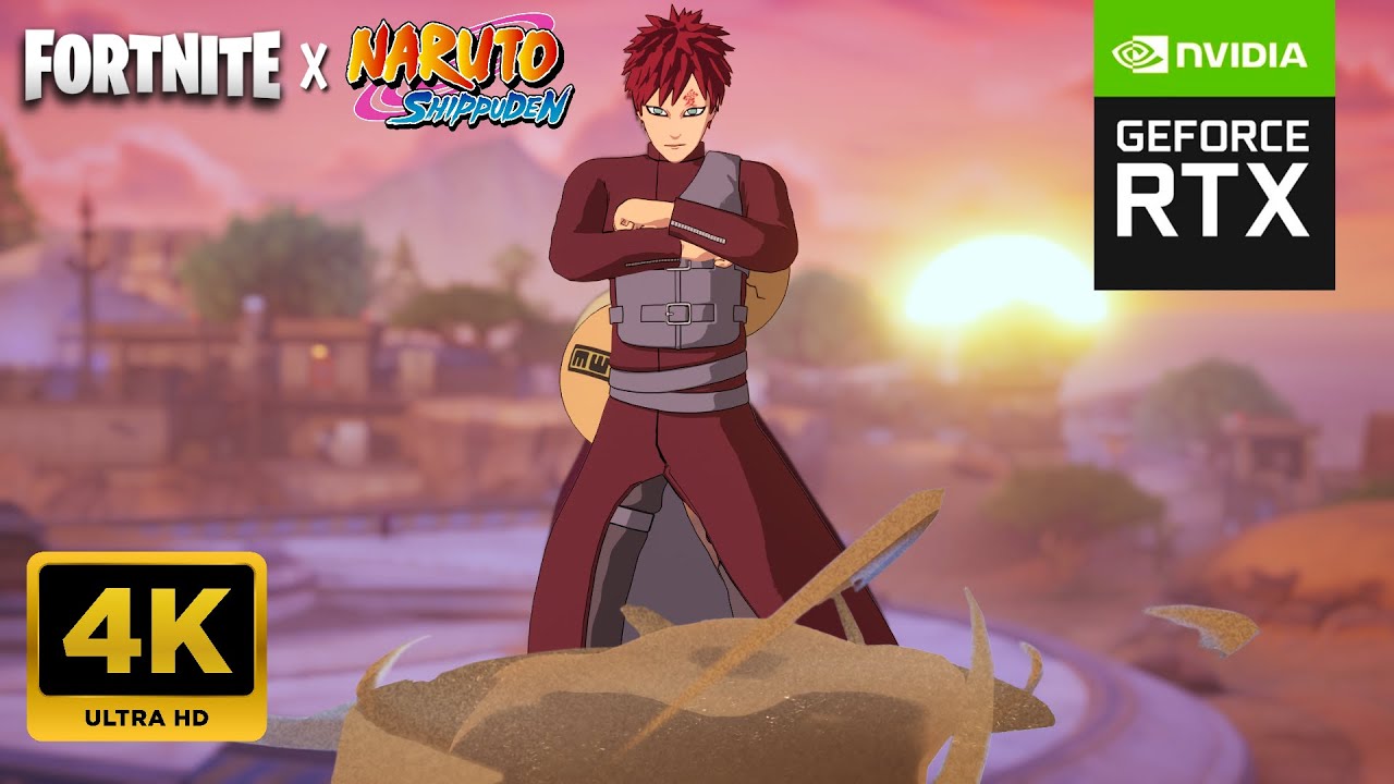 Gaara 4K Gameplay | FORTNITE x NARUTO | CH7