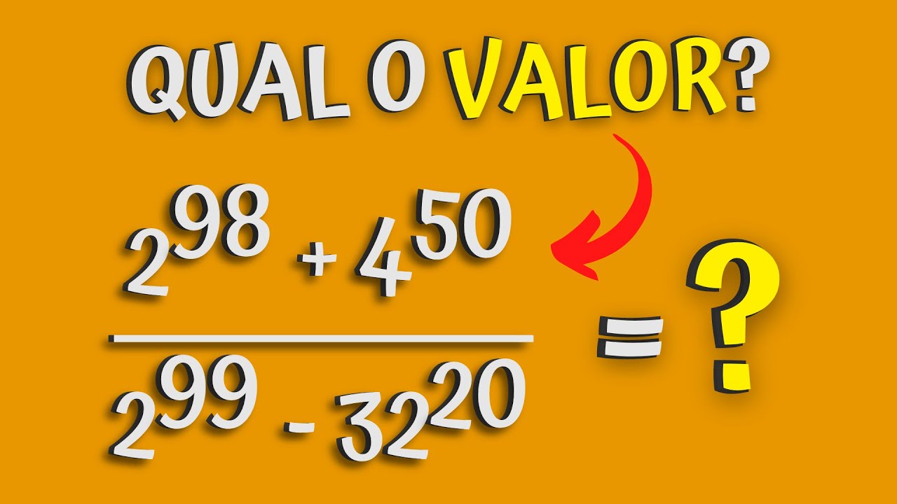 DESAFIO DE POTENCIAÇÃO | MATEMÁTICA BÁSICA PARA CONCURSOS PÚBLICOS #92