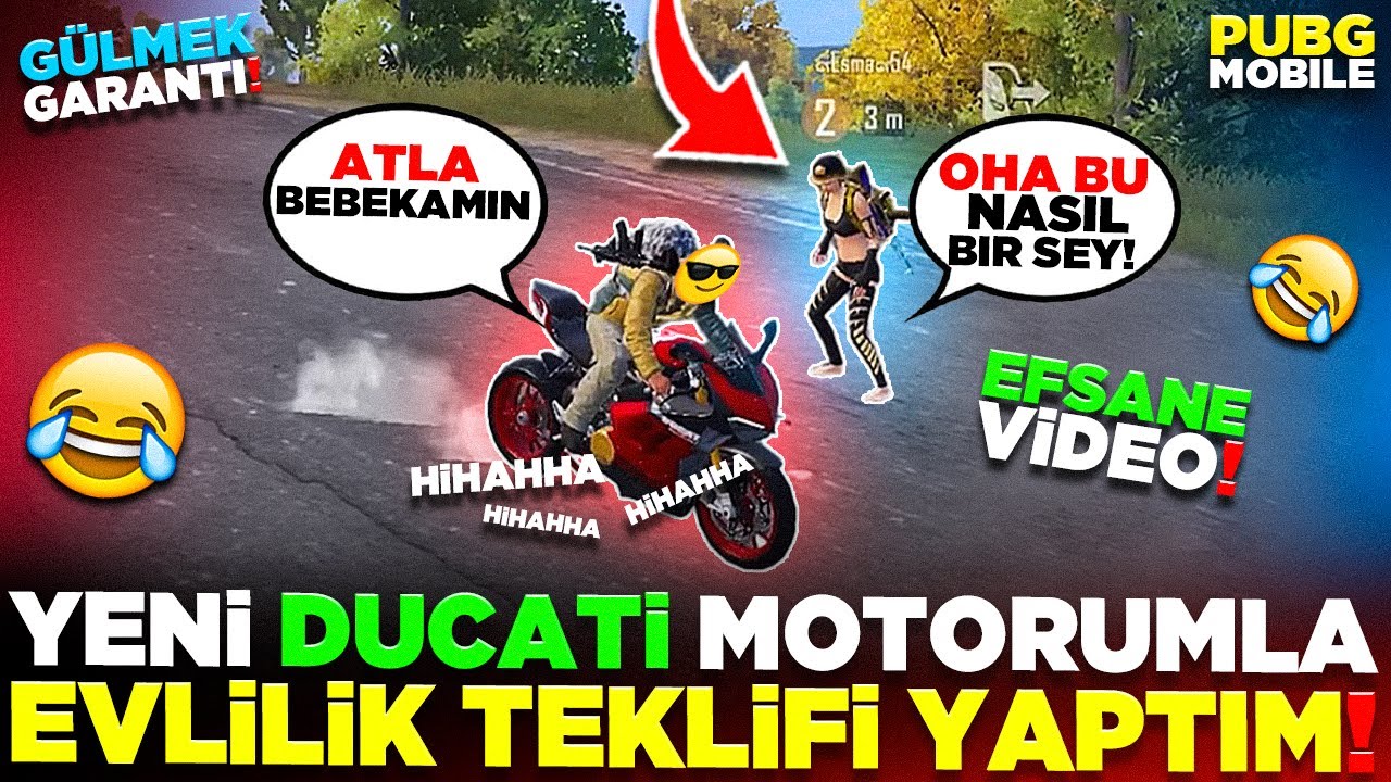 YENİ DUCATİ MOTORUMU GÖREN KADIN İNMEK İSTEMEDİ 🤣 | PUBG MOBILE