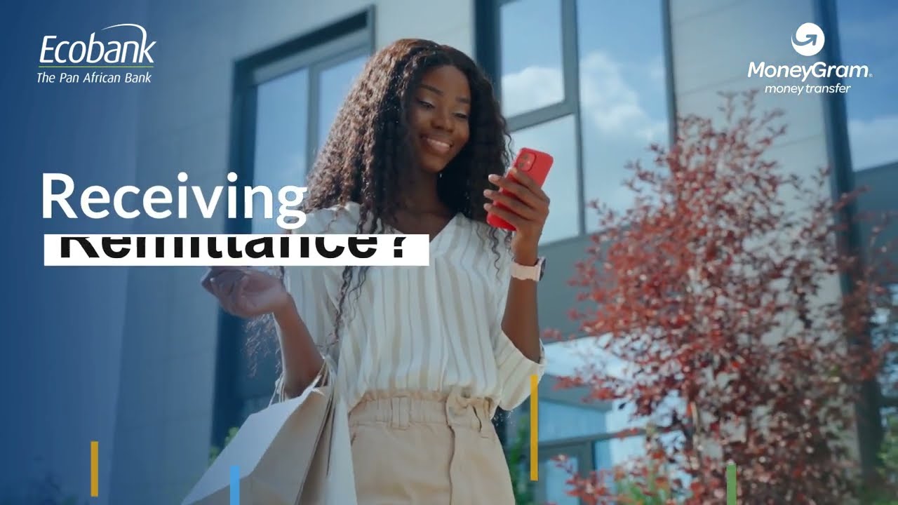 Receive MoneyGram direct into your Ecobank account.