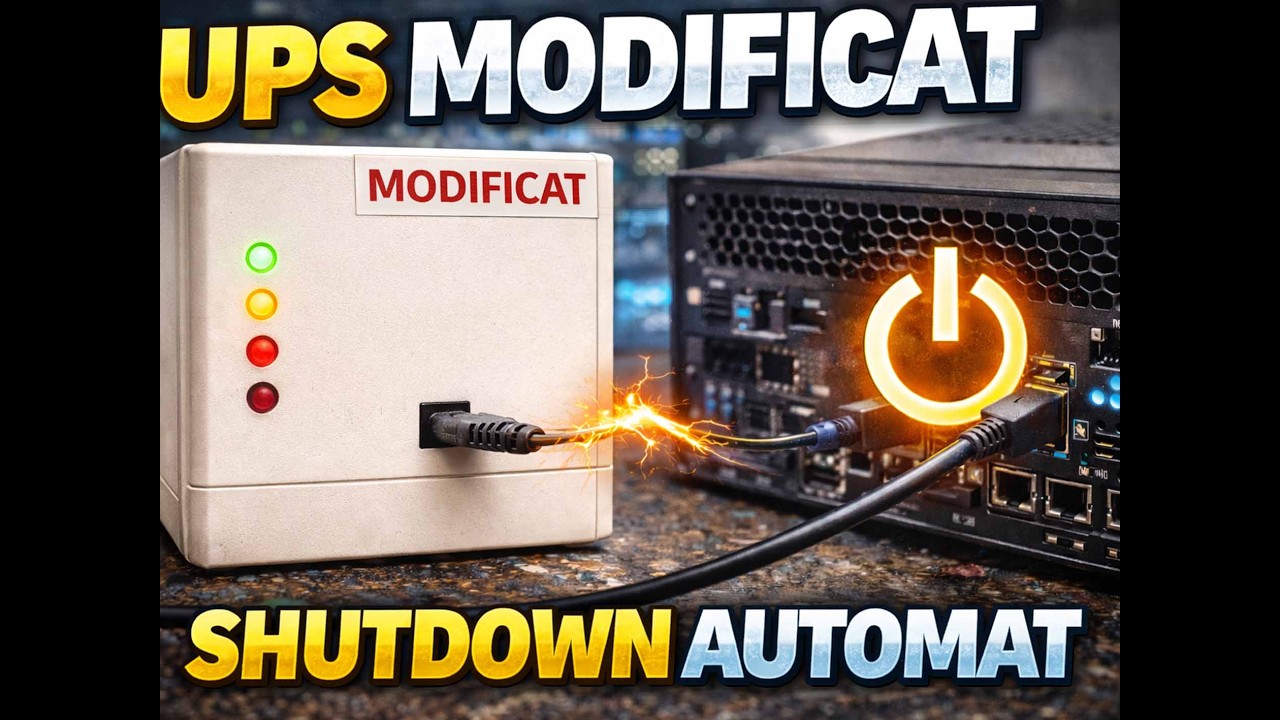 UPS modificat pentru shutdown automat la server