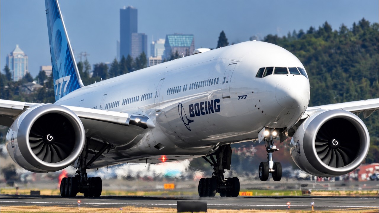Boeing 777X ROARS Out of Seattle! Full Test Flight to Spokane & Back | 777-9