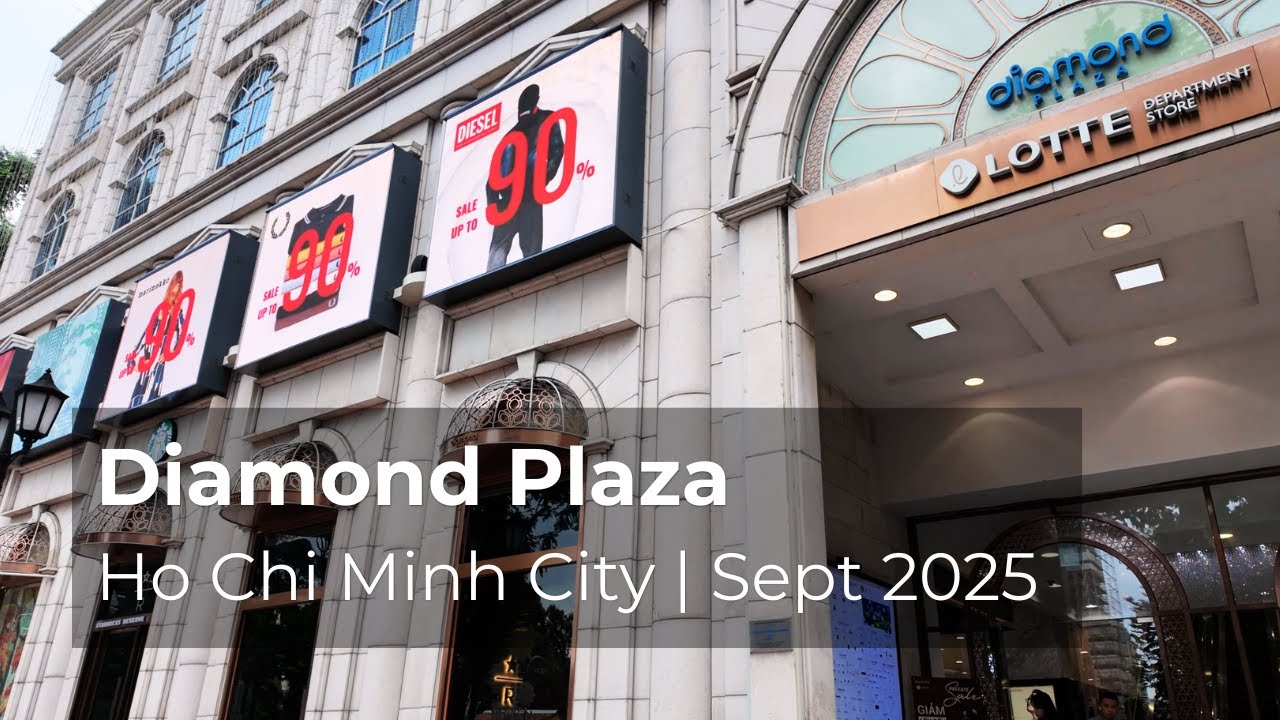 🇻🇳 [4K] Diamond Plaza Walk Tour | Saigon Shopping Mall | 23rd September 2025 | 12:42 PM