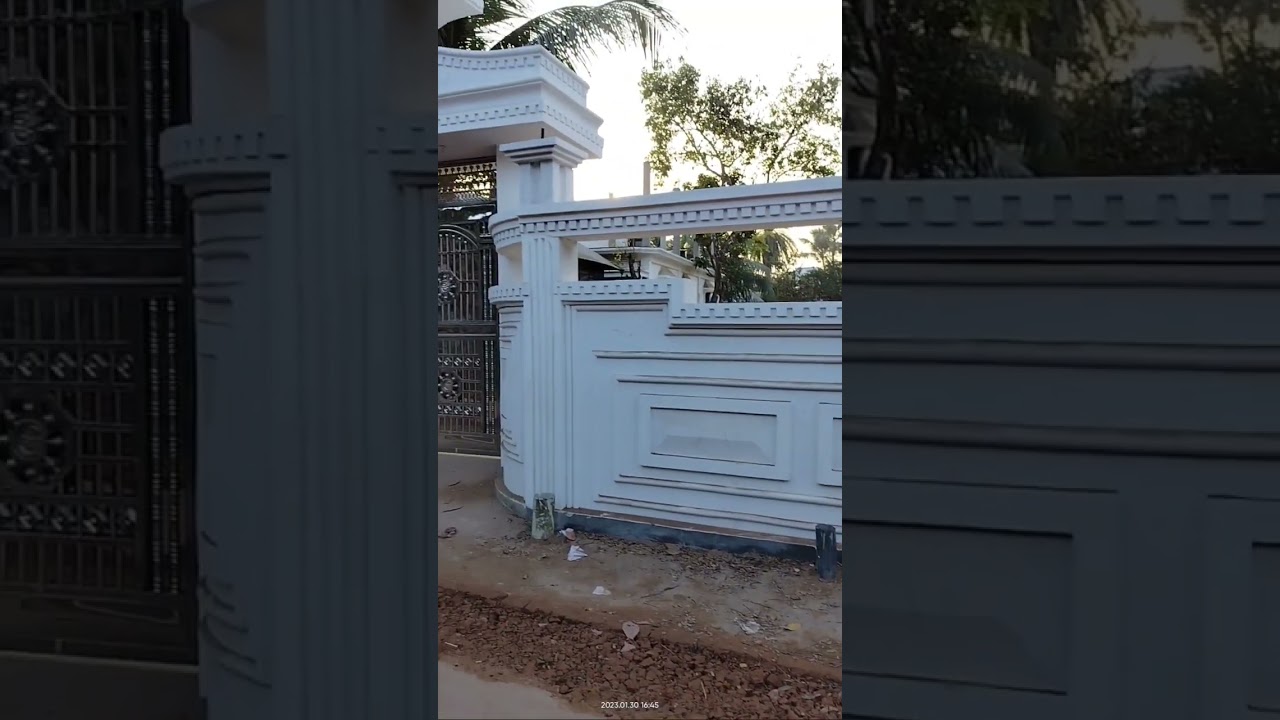 Beautiful Boundary wall and main Gate design