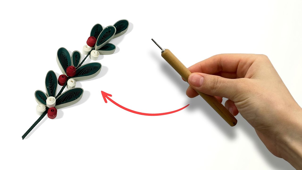 Creative Paper Leaves 🍃  Easy and Beautiful Quilling Design