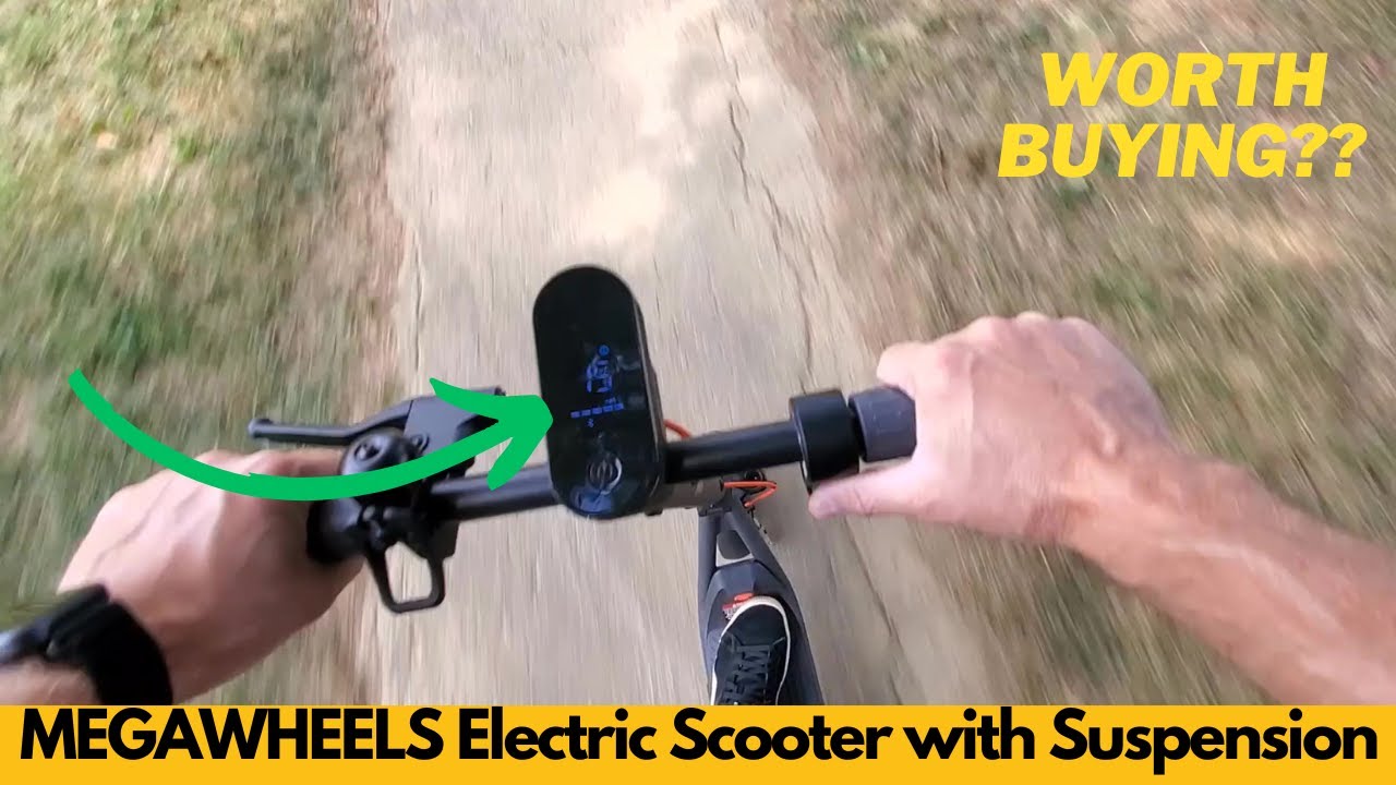 Hulajnoga elektryczna MEGAWHEELS, hulajnoga elektryczna dla dorosłych z zawieszeniem, zasięg 11&ndash;2...