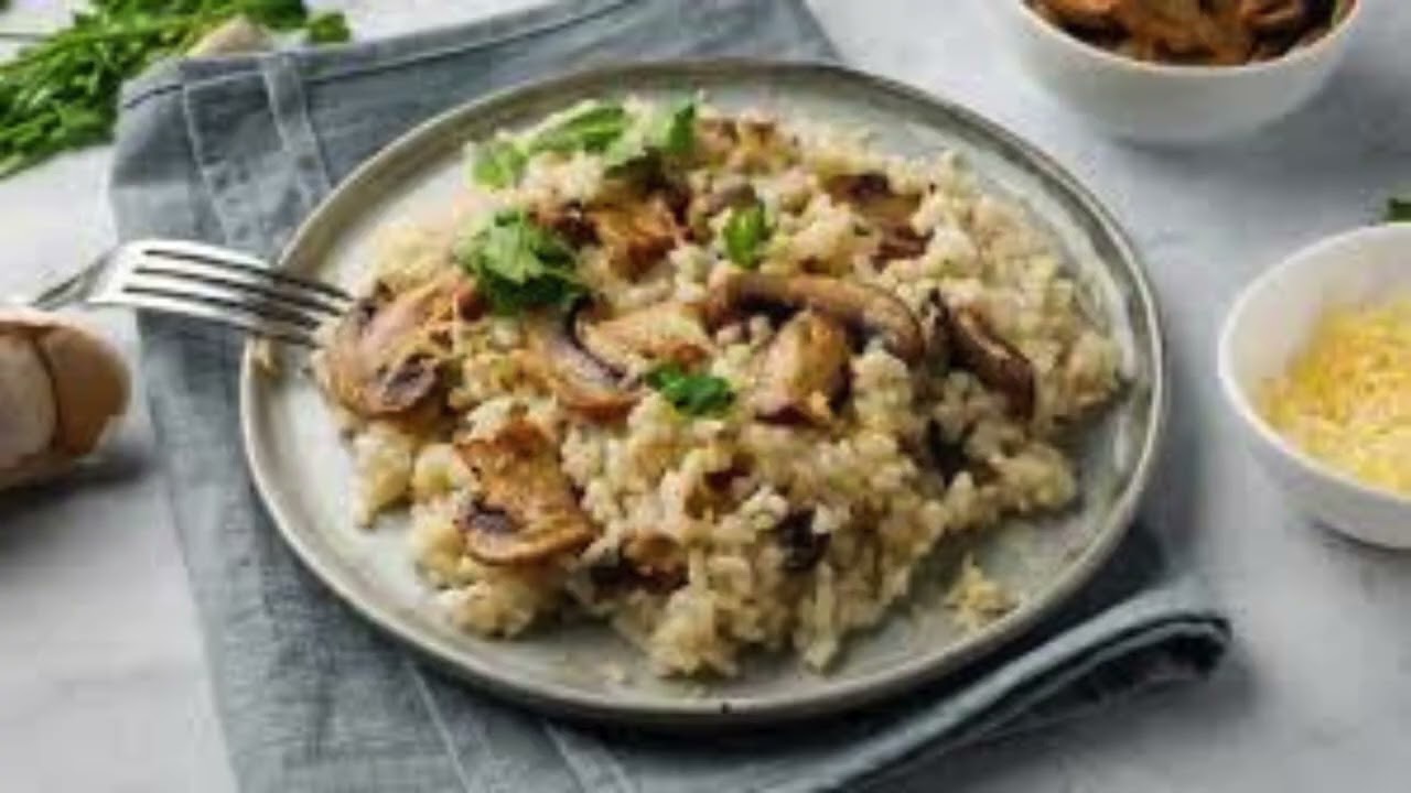 Risoto de Carne com Cogumelo