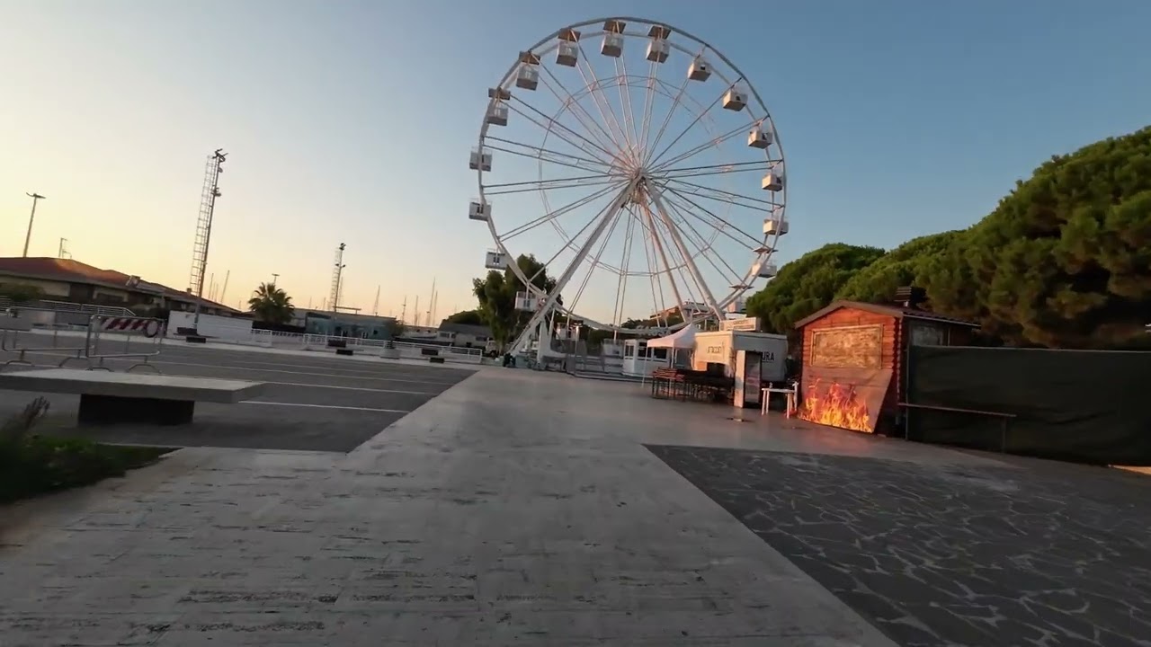 VIRTUAL WORKAUT  early morning GULIANOVA ITALY. Велотренировка ранним утром Джулианова Италия/
