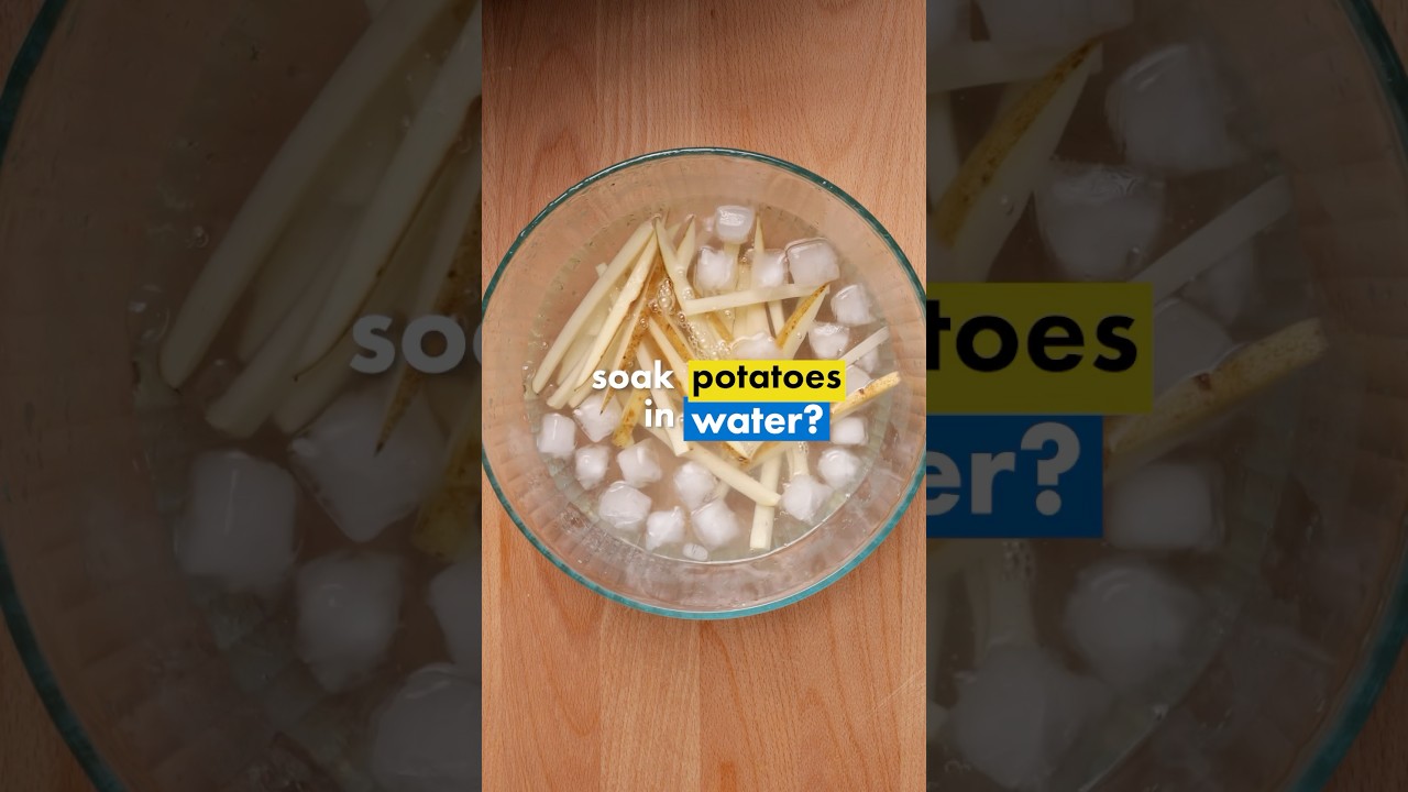 Why do restaurants soak potatoes in water?