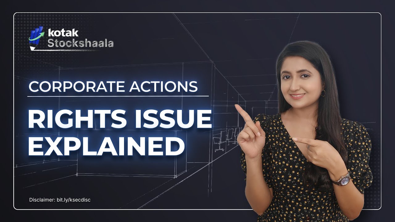 Rights Issue Demystified: Discounted Shares or Diluted Risk? 🤑 | Kotak Stockshaala