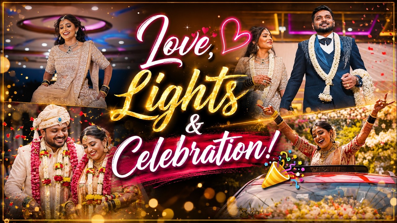Love, Lights & Celebration 🎉 | Wedding Reception Highlights