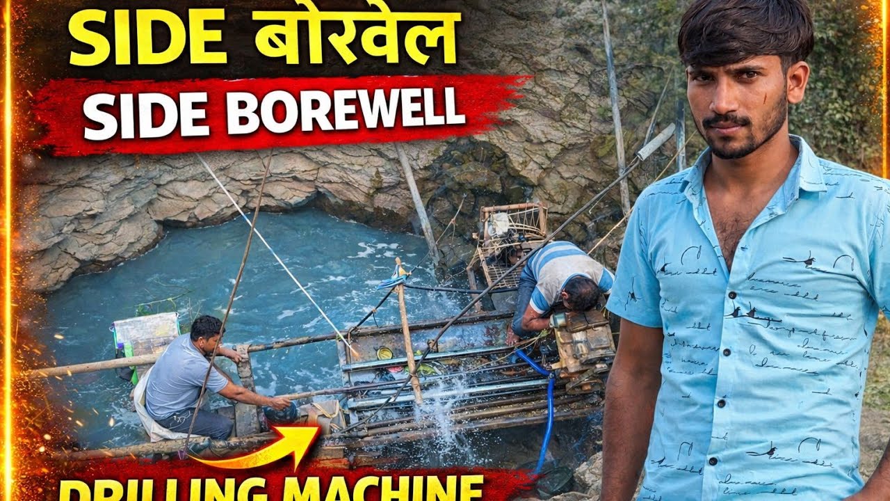 Side borewell drilling machine  | marathi vlog | vihir vlog drilling  | shubhamghewandevlogs|part_2|
