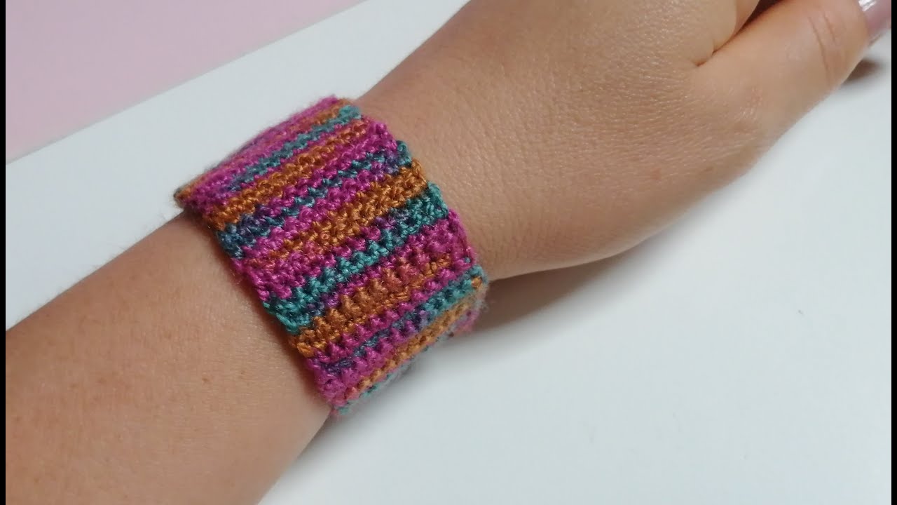 Pulsera o manilla  a crochet