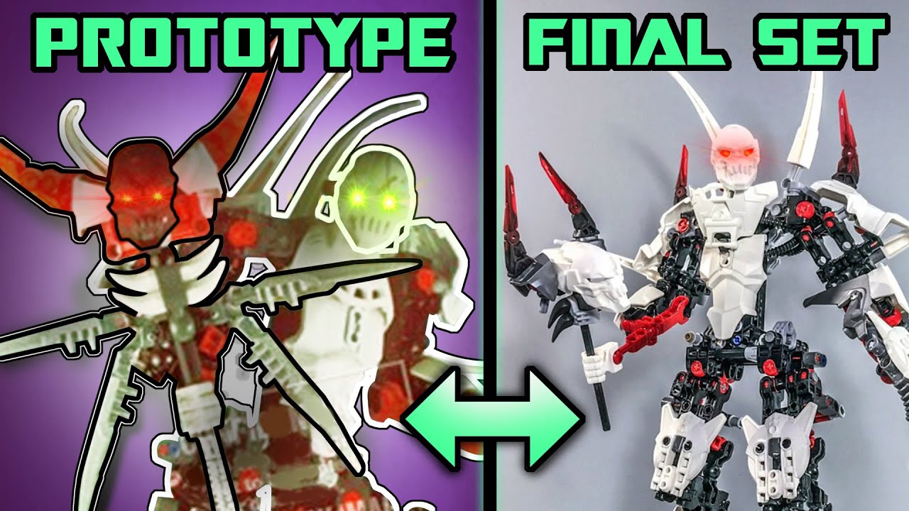Prototype LEGO Hero Factory Sets VS The Final Sets