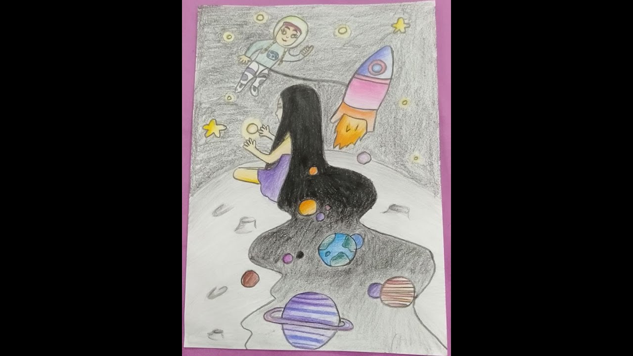Ashlesa Khadka || Rajarshi Gurukul || 5th National Online Space Art Competition 2021