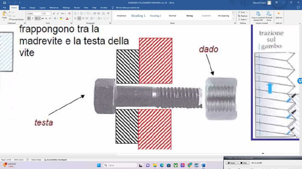 COLLEGAMENTI AMOVIBILI INTRODUZIONE COLLEGAMENTI FILETTATI