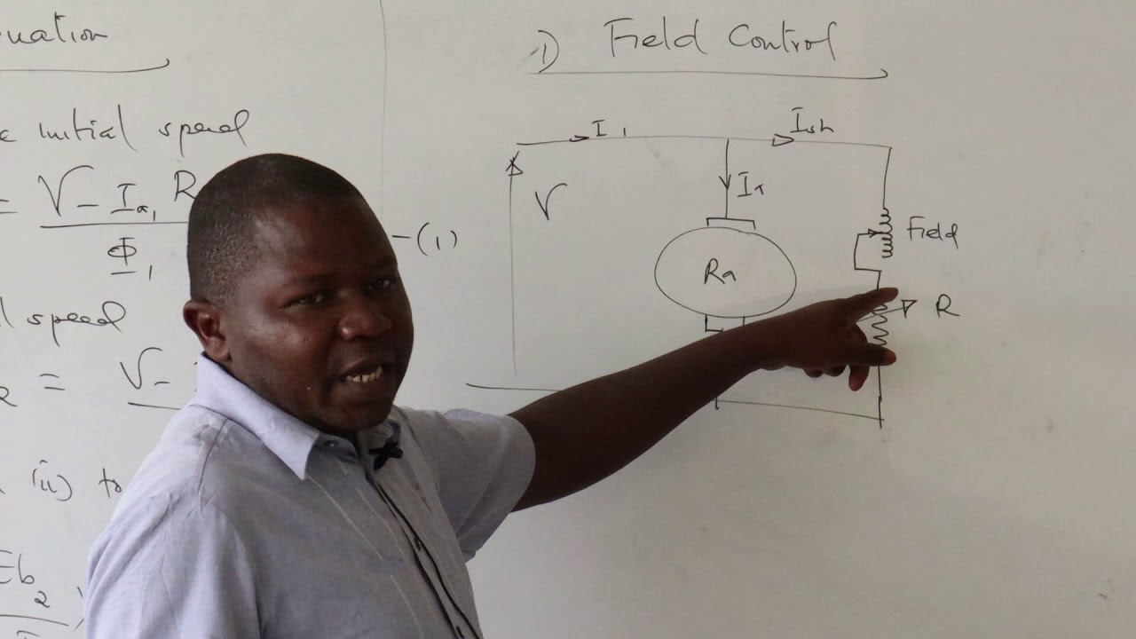 DC MACHINE {SPEED CONTROL, DC MOTOR BREAKING , EXAMPLES1,2) BY MR. ONUNGA