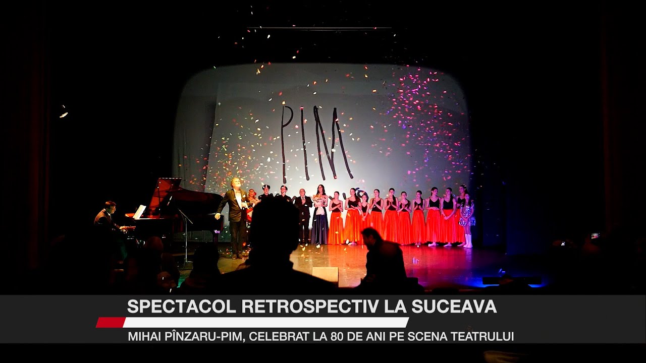 Spectacol retrospectiv la Suceava. Mihai Pînzaru-PIM, celebrat la 80 de ani pe scena teatrului