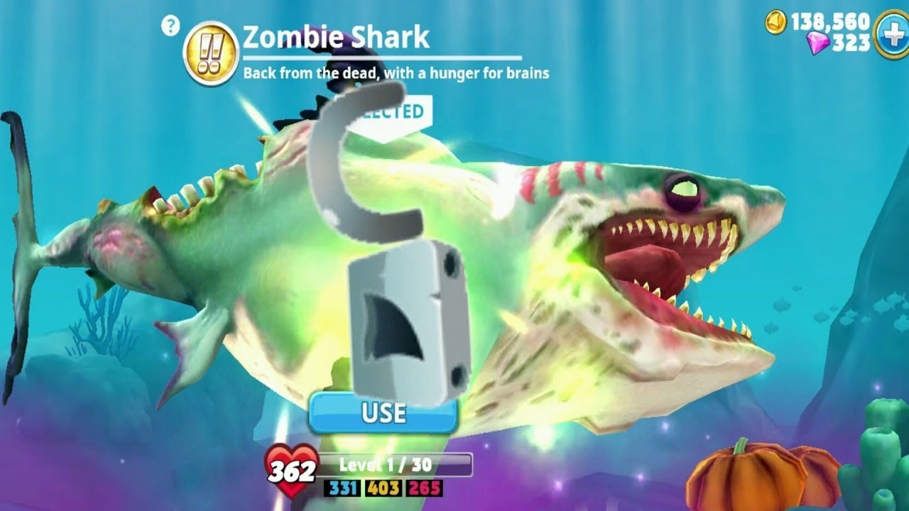 Hungry Shark World | Zombie Shark | Android Gameplay