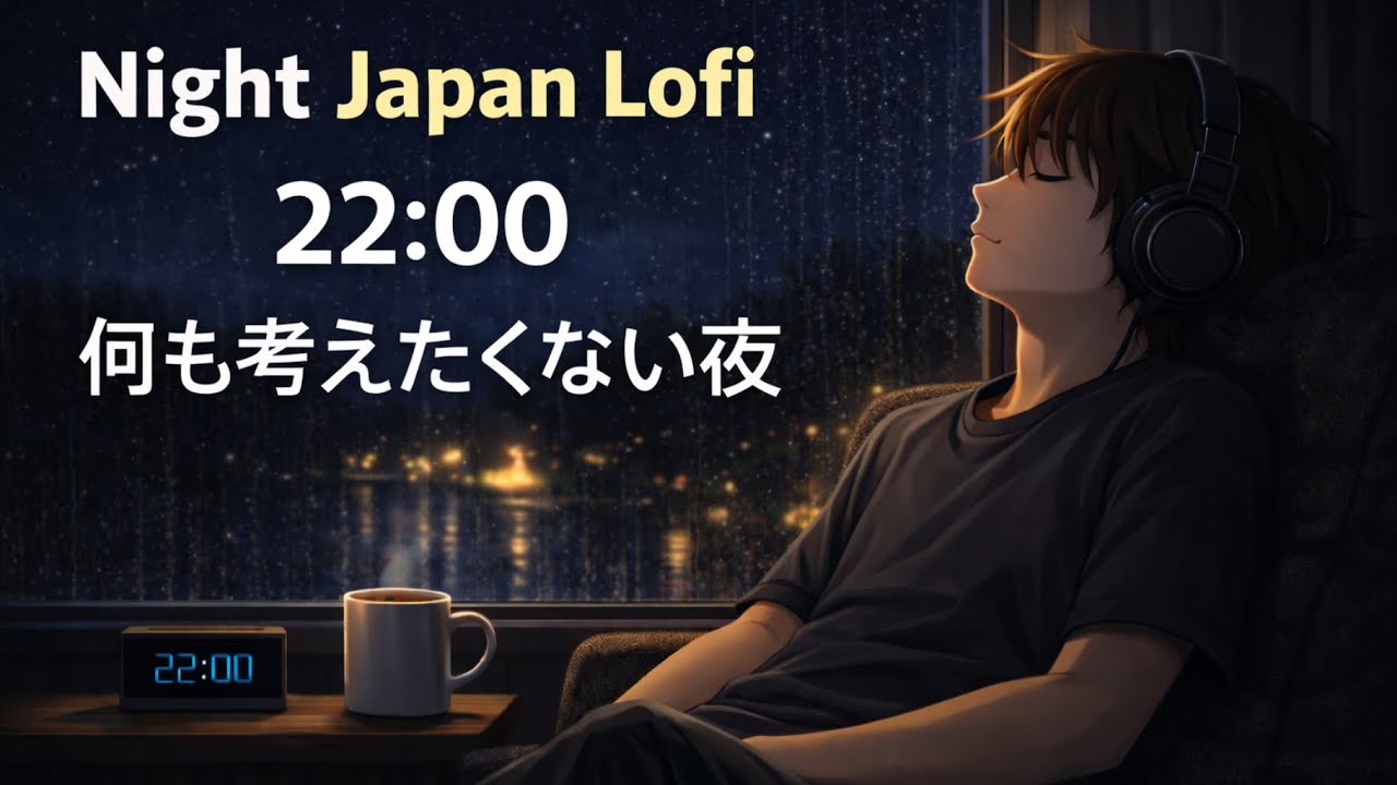 Night Japan Lofi｜22:00 何も考えたくない夜　（1時間4分）