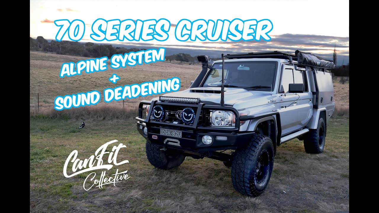 79 series Landcruiser - Alpine stereo 9 inch screen and Car builders sound proofing galore!