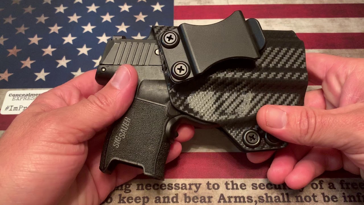 Sig Sauer P365 w/ Lima Laser IWB KYDEX Holster - Rounded Gear by Concealment Express