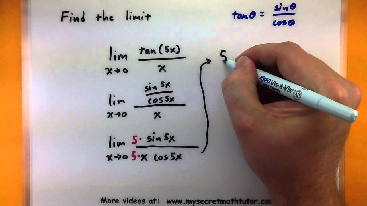 Calculus - How to find trigonometric limits using sin(x)/x
