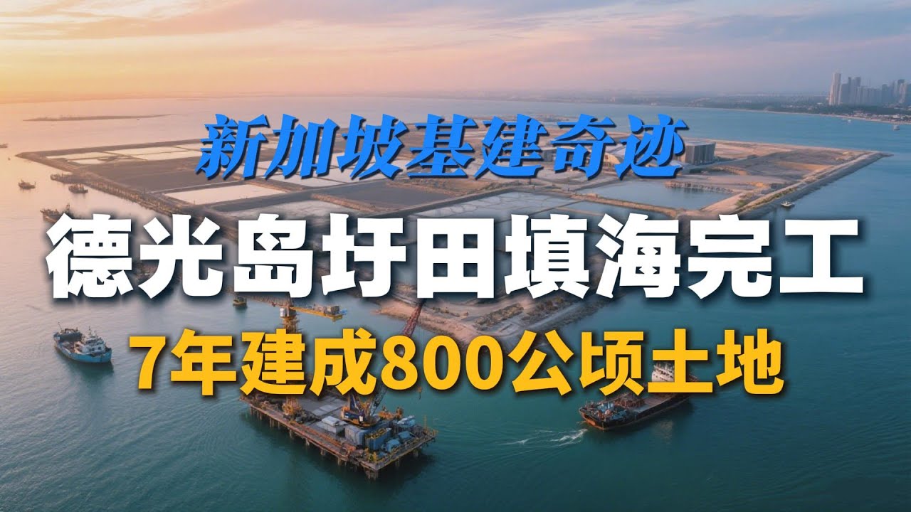 新加坡基建奇迹：德光岛圩田填海完成，800公顷土地七年建成如何做到？